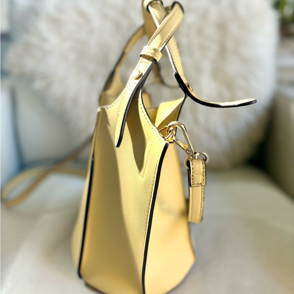 Yellow leather bucket bag - from Japan - Picture 5 of 11